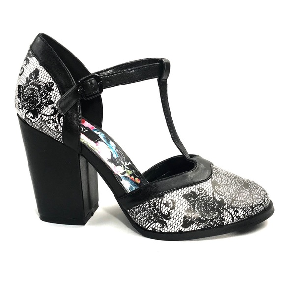 Iron Fist Shoes - Iron Fist Mary Janes with Webs and Roses 🌹